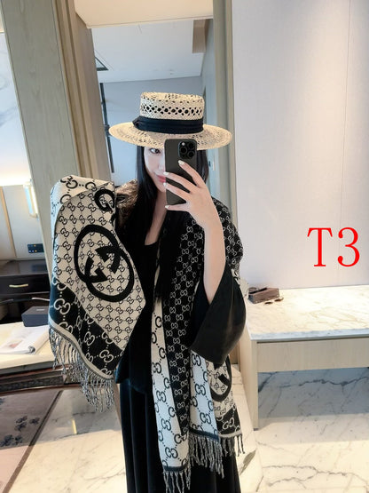 F49 Women Wool Blend Scarf Wrap