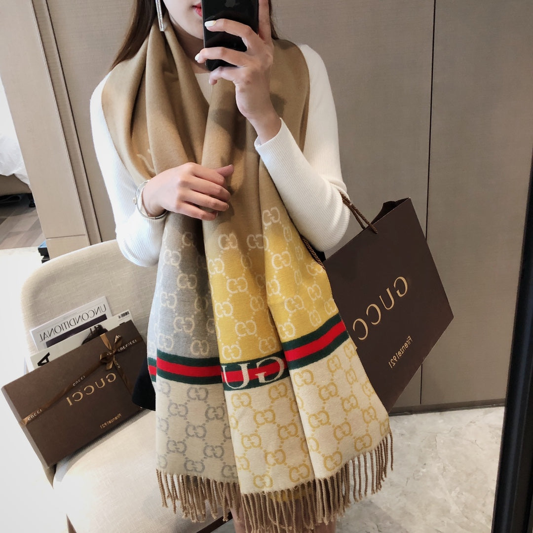F61 Women's wool blend scarf shawl 180*65CM