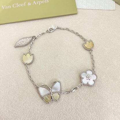 VAB3 New Arrival Classic Four‑Leaf Clover Unisex Bracelet Gold‑Plated Fashion Jewelry for Men & Women