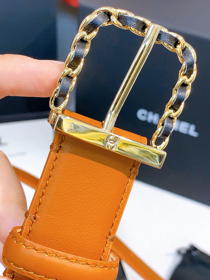BE1 Real leather 3CM Belt with packing