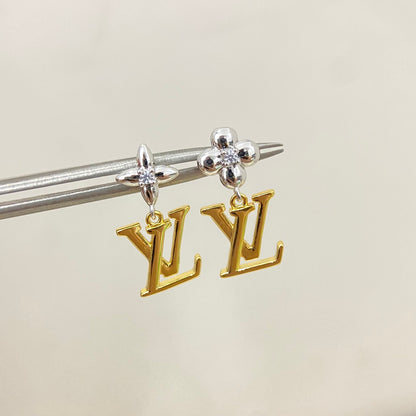 E3 Women gold-plated fashion earrings high-quality jewelry