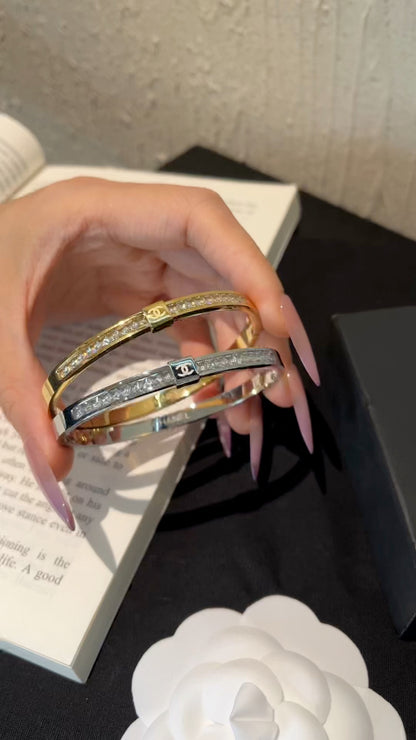 S493 Women 316L Titanium Steel Bracelet Fashion Gold Plated Jewelry