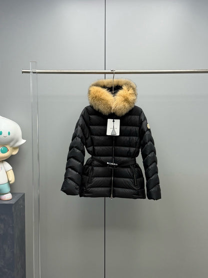C8 Women's Casual Mid‑Length Hooded Down Jacket Winter Warm Outer Coat