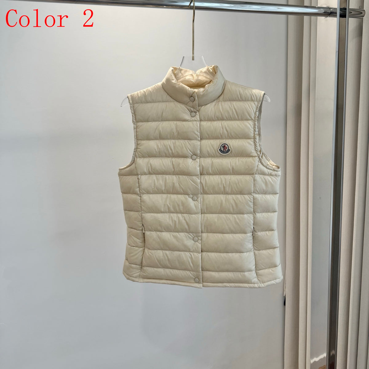 C19 Women's Classic Slim Fit Short Lightweight Stand Collar Down Vest