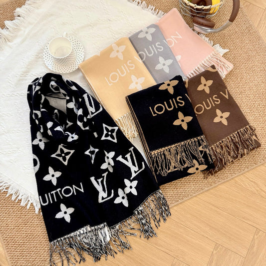 F67 Women's wool blend scarf shawl