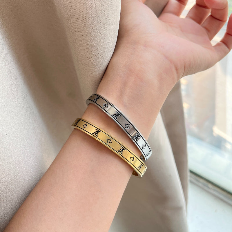 S503 Classic 316L Titanium Steel Bracelet Fashion Gold Plated Jewelry