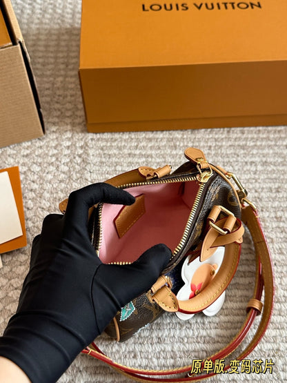 MS5 Women handbag, genuine leather bag 16*10cm