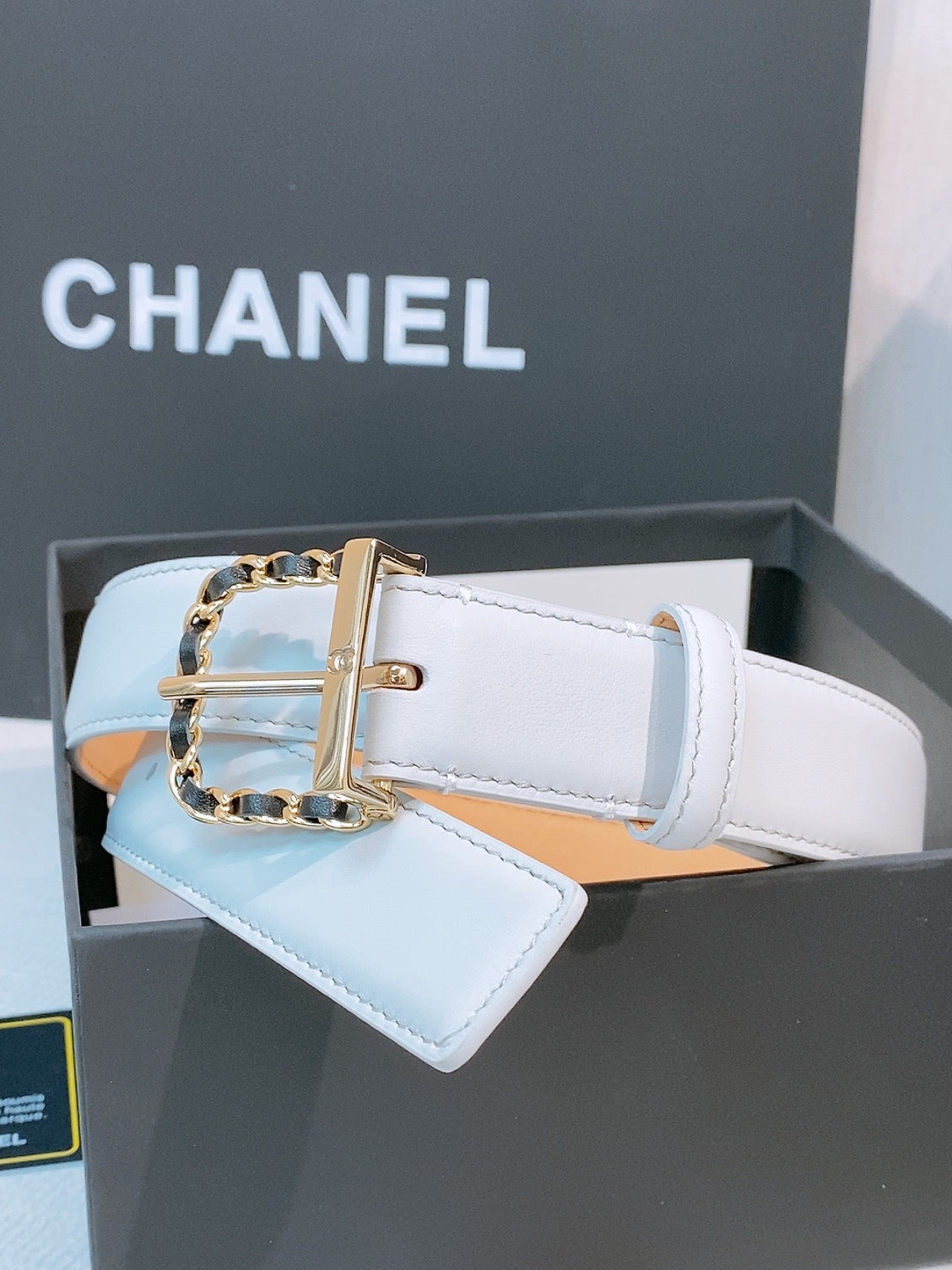BE1 Real leather 3CM Belt with packing