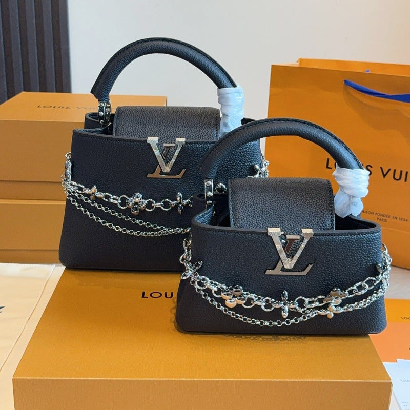 MN90 Women's leather bag handbag 27*9*18/22*8*12cm