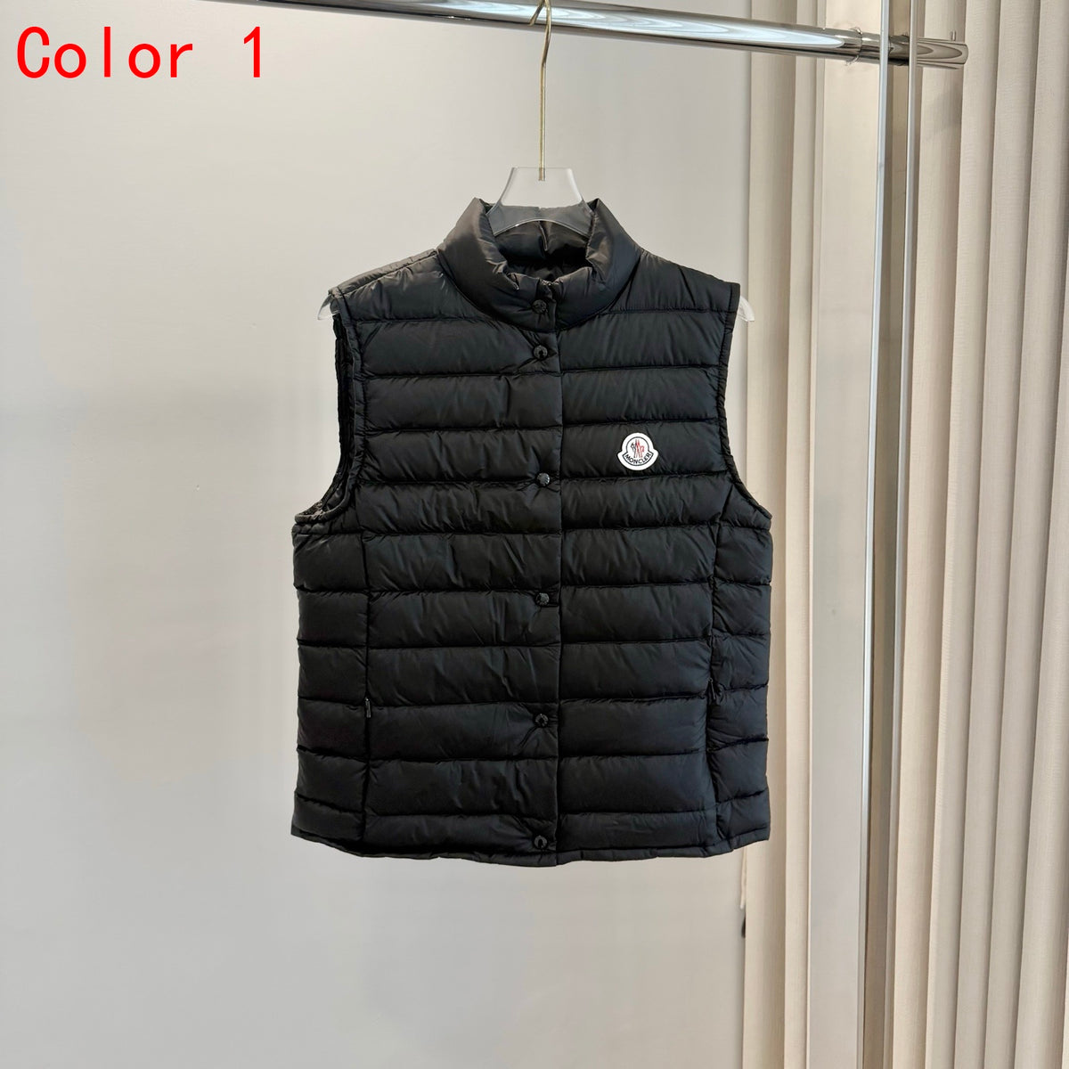 C19 Women's Classic Slim Fit Short Lightweight Stand Collar Down Vest