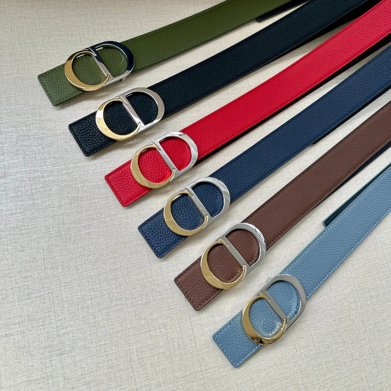 BE3 Men Real Leather Belt 3.5CM with packing