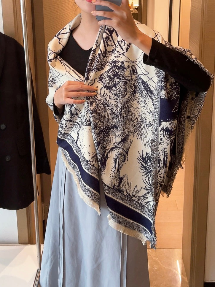 F18 Women's Winter Fashion Wool Scarf Shawl Wrap 140X140CM