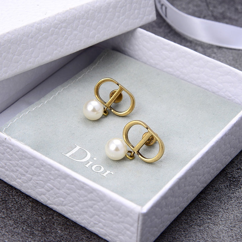DIE6 Women gold-plated fashion earrings high-quality jewelry