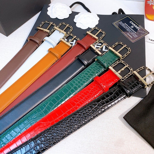 BE1 Real leather 3CM Belt with packing