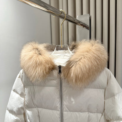 C17 Women's Casual Long Hooded Down Jacket Winter Warm Coat