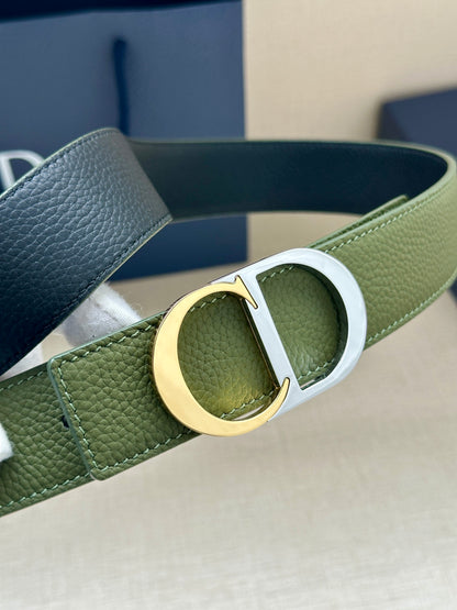 BE3 Men Real Leather Belt 3.5CM with packing