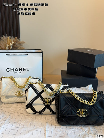 MN49 Women's bag classic leather bag 25*7*19cm