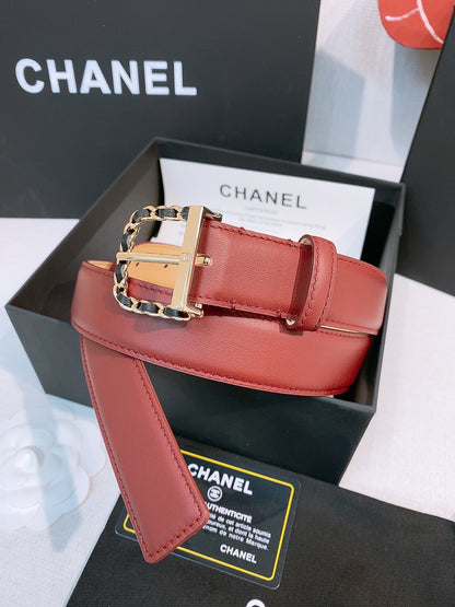BE1 Real leather 3CM Belt with packing