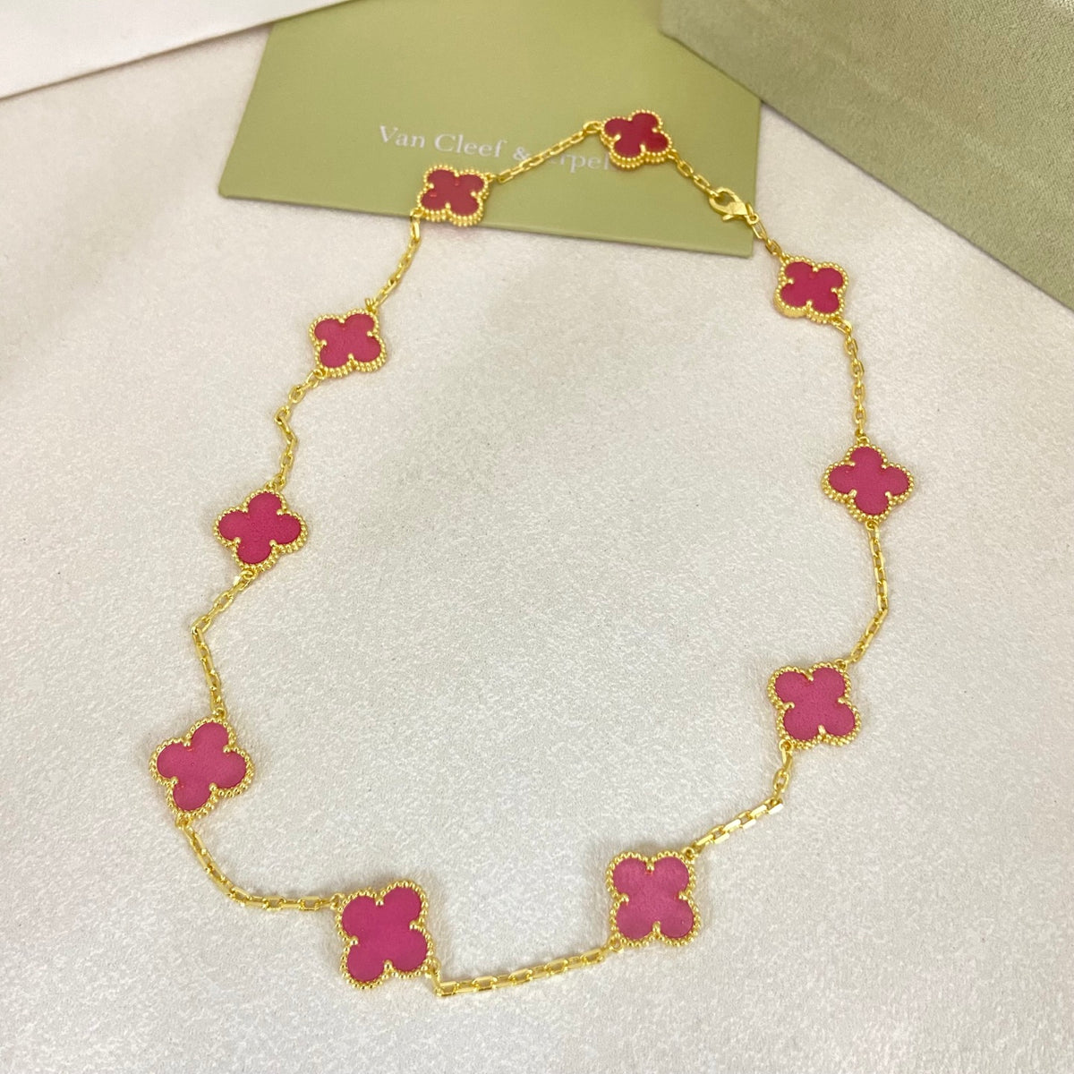 N9 New gold-plated necklace fashion jewelry four-leaf clover necklace
