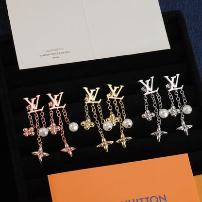 E40 Women gold-plated fashion earrings high-quality jewelry
