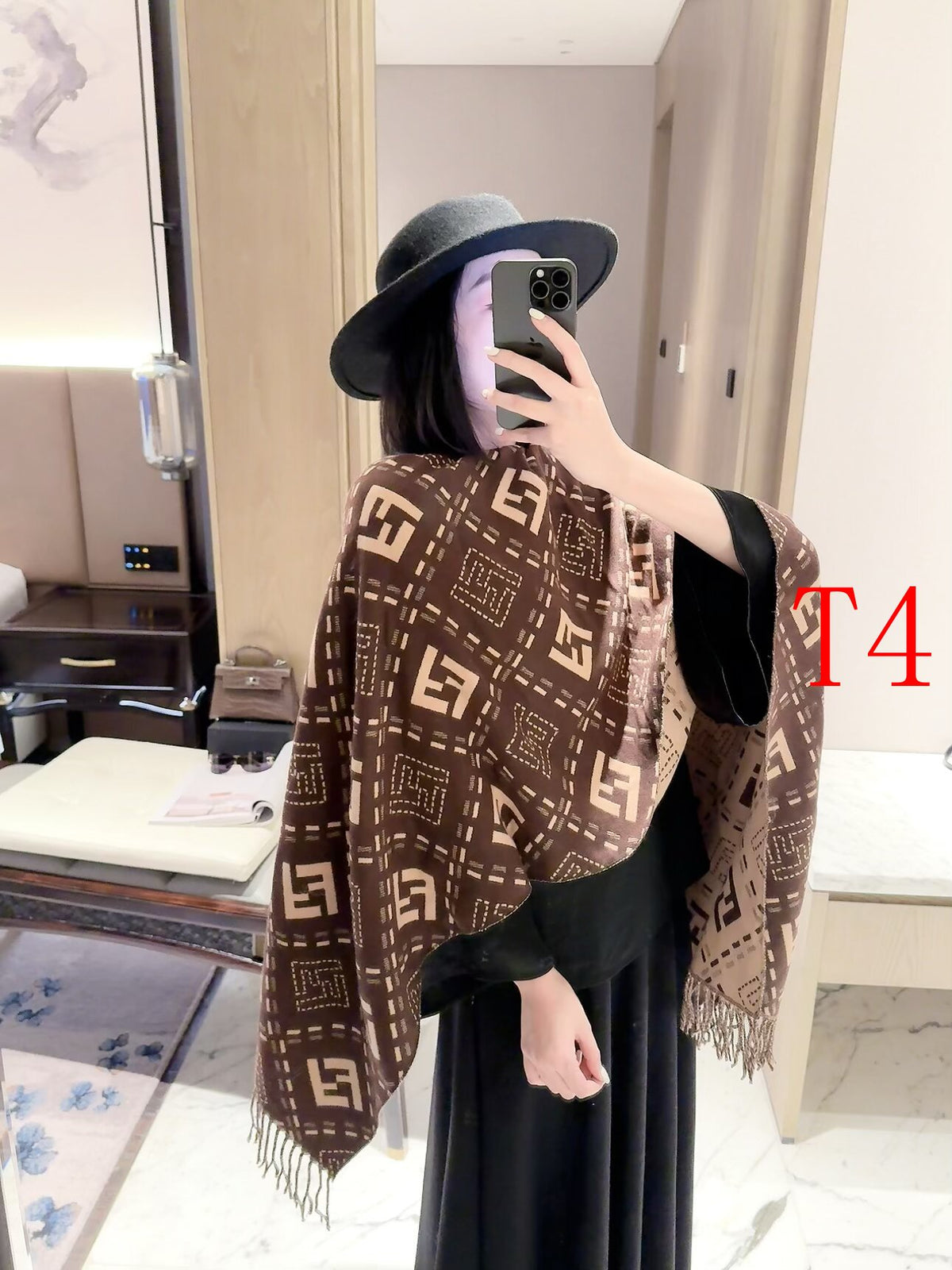 F50 Women Wool Blend Scarf Wrap