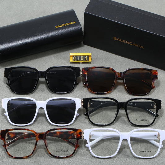 0104 Fashion men's and women's sunglasses with box