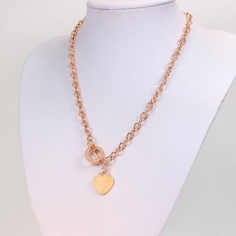 TN5 Classic necklace 316L titanium steel necklace fashion gold-plated jewelry