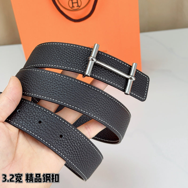 BE6 Real Leather Belt 3.2CM with packing