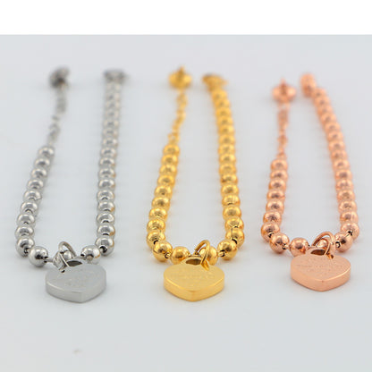 TB3 Classic 316L Titanium Steel Bracelet Fashion Gold Plated Jewelry