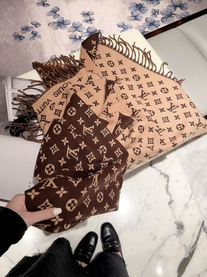 F47 Women Wool Blend Scarf Wrap 60x180cm
