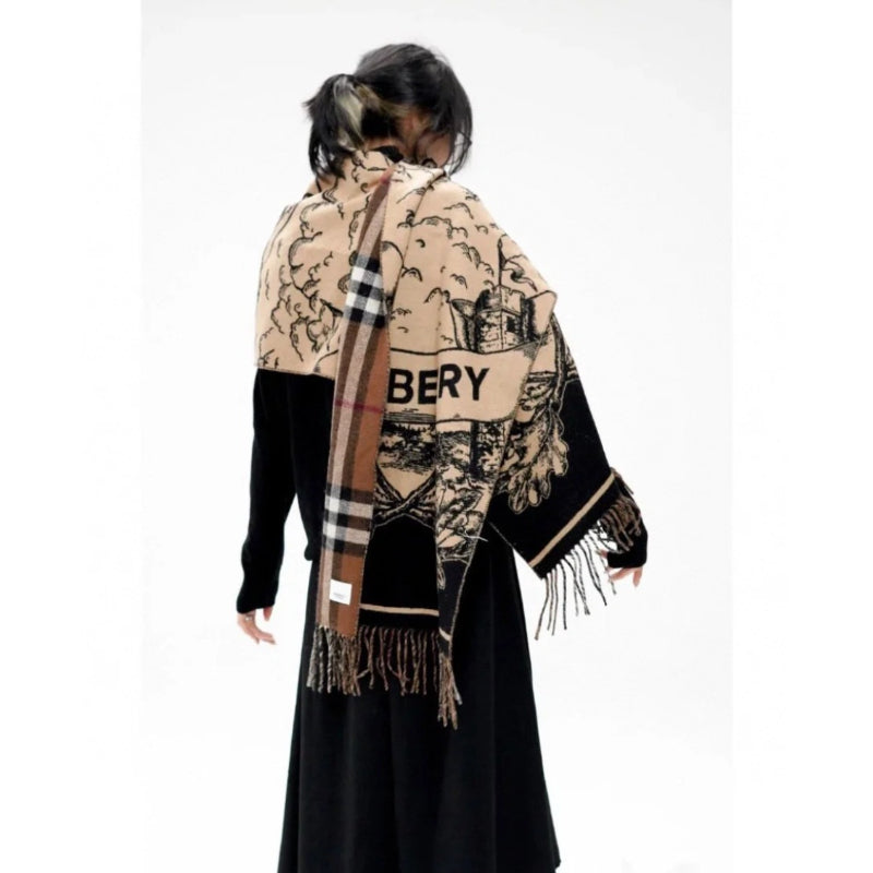 F26 Women's Winter Fashion Wool Scarf 65*180cm