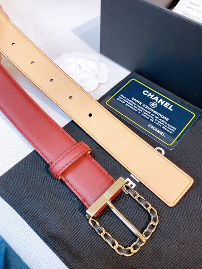BE1 Real leather 3CM Belt with packing