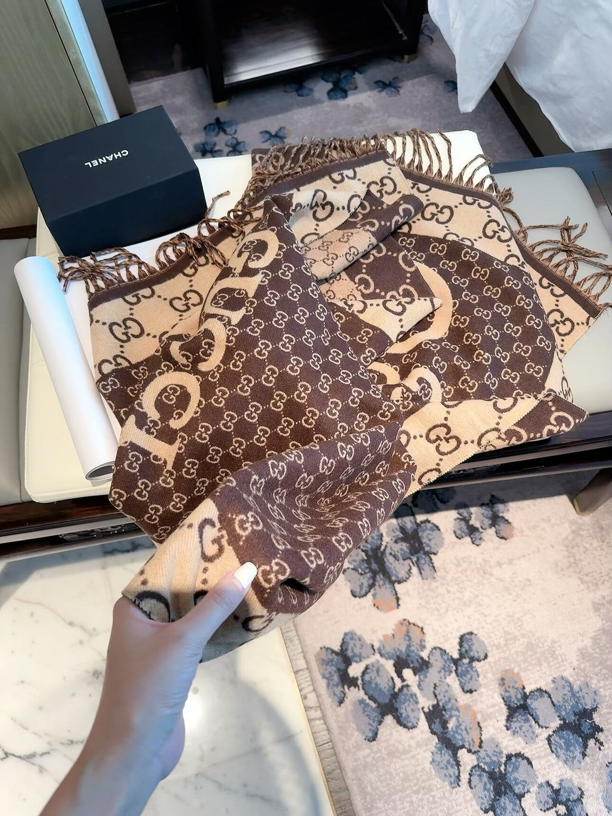 F49 Women Wool Blend Scarf Wrap