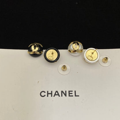 E1 Women gold-plated fashion round earrings high-quality jewelry