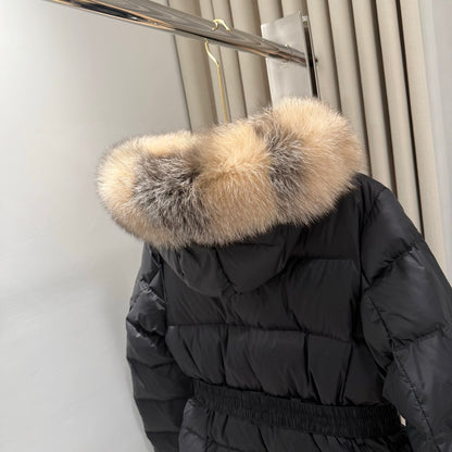 C17 Women's Casual Long Hooded Down Jacket Winter Warm Coat
