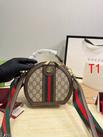 MS68 Classic round bag diagonal cross bag 20X8X18CM