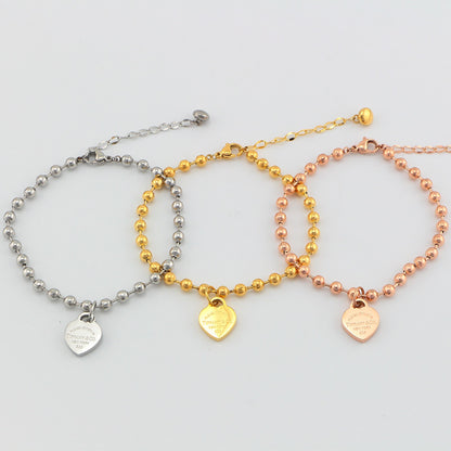TB3 Classic 316L Titanium Steel Bracelet Fashion Gold Plated Jewelry