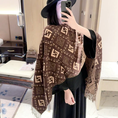 F50 Women Wool Blend Scarf Wrap