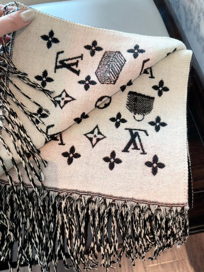 F2 Women's Winter Fashion High Quality Wool Scarf 180×60cm