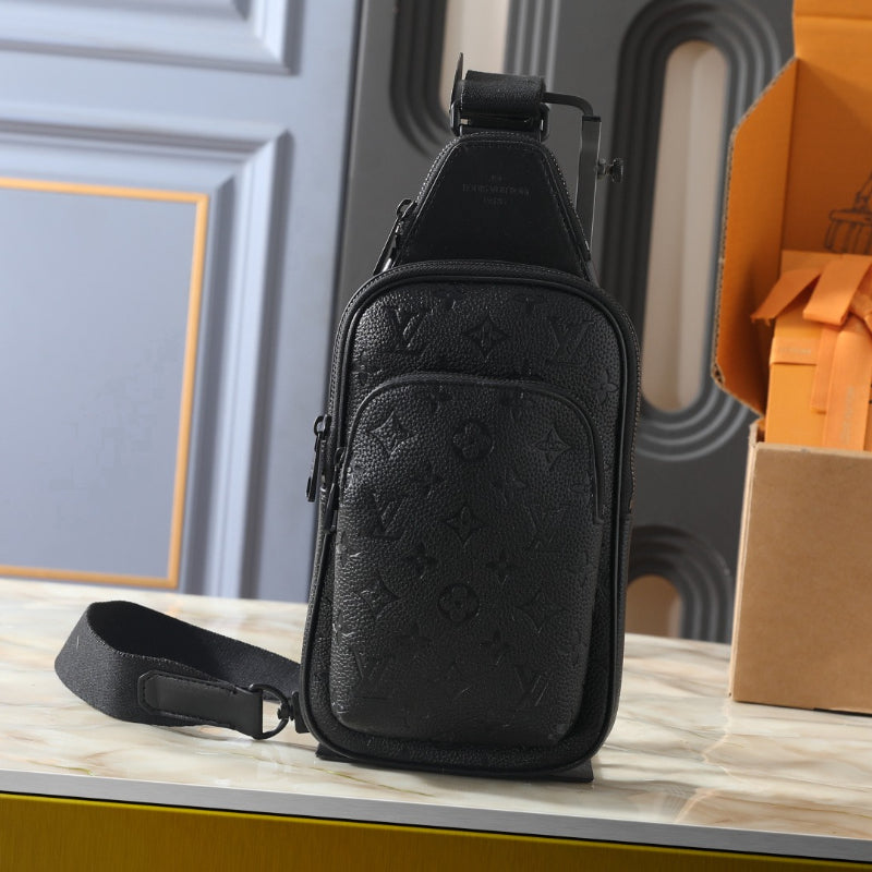WM14 Men's fashion crossbody bag leather bag 16.0x33.0x5.7CM