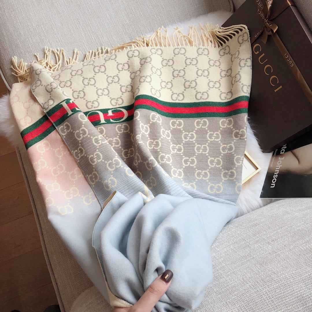 F61 Women's wool blend scarf shawl 180*65CM