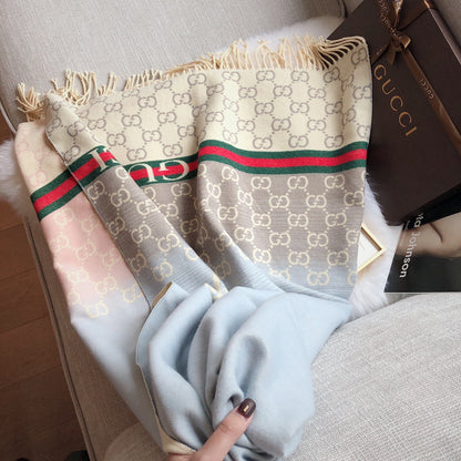 F61 Women's wool blend scarf shawl 180*65CM