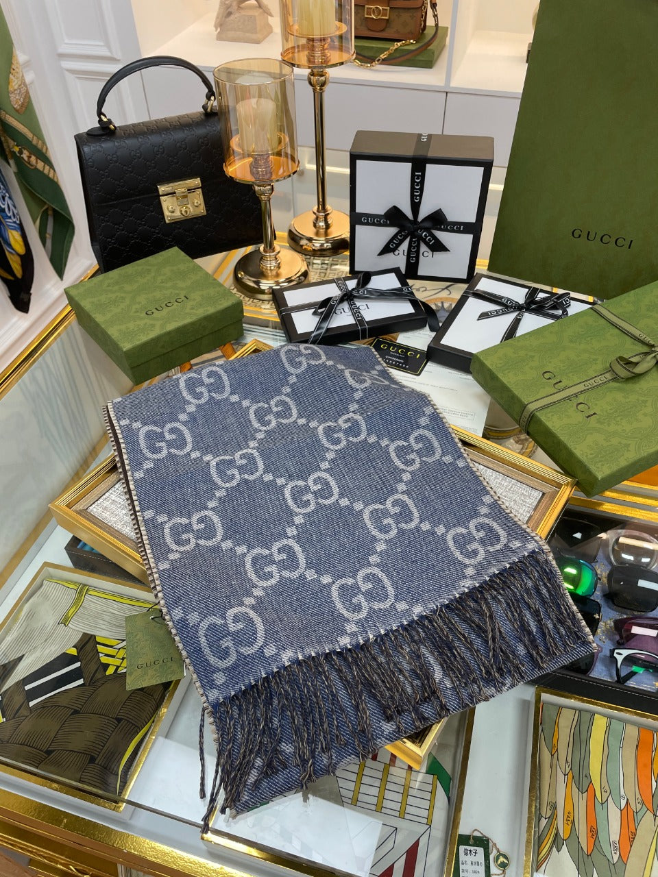 F27 Women's Winter Fashion Wool Scarf 34*194cm