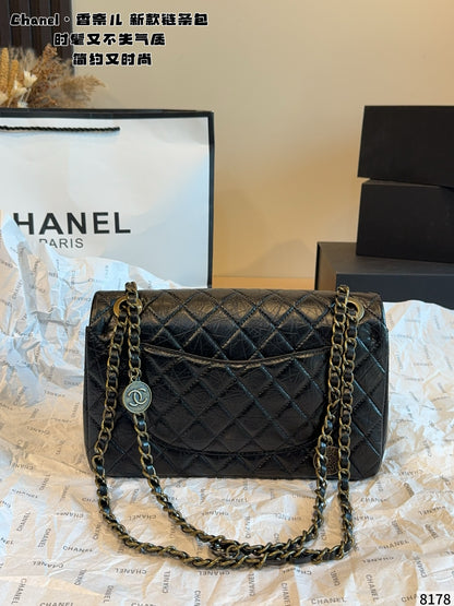 MN1 Fashion Genuine Leather Women's Bag with Box 25*6*16cm