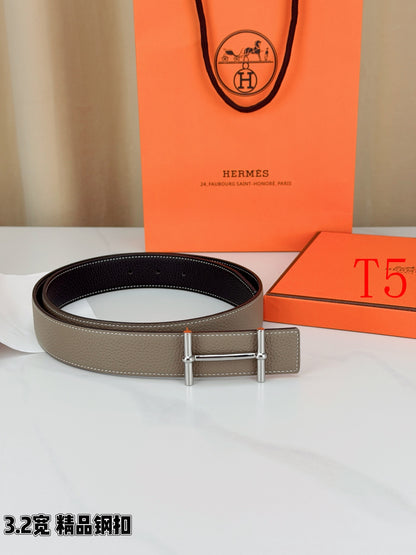 BE6 Real Leather Belt 3.2CM with packing