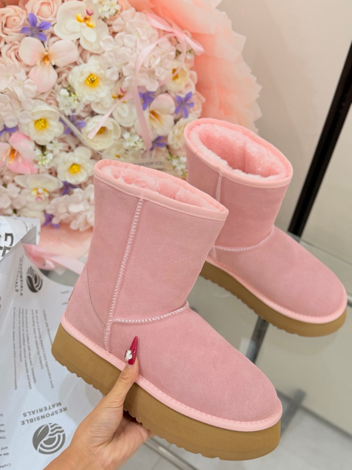 HT7 Winter Warm Snow Boots Women's Shoes 35-41