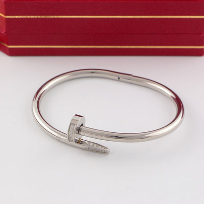 B36 Classic Men Women 18K Gold‑Plated Bangle Stainless Steel Fashion Jewelry
