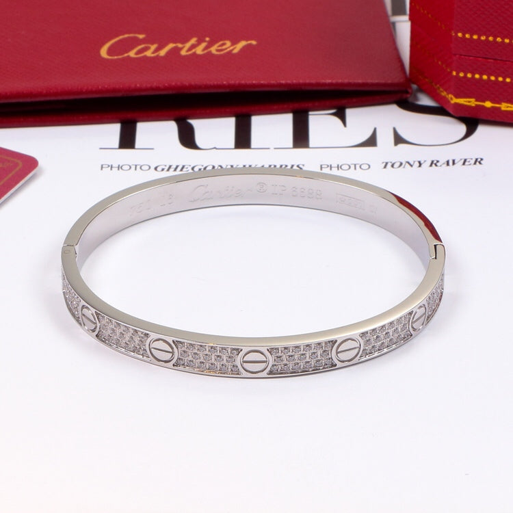 CAB13 Classic Bangle Bracelet 316 Stainless Steel 18K Gold‑Plated Women and Men Jewelry