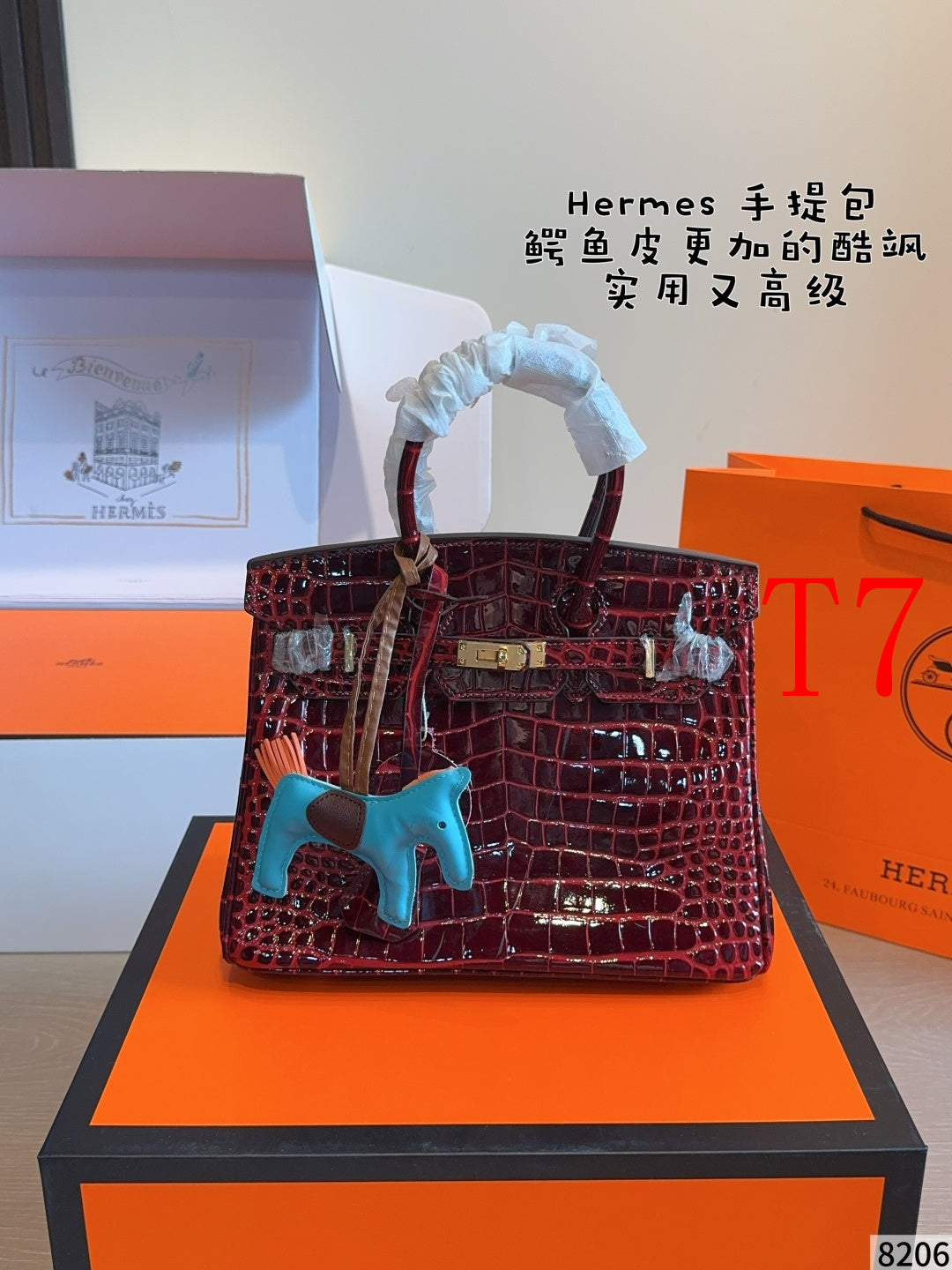 MN86 Classic leather bag women's handbag 25*14*19cm