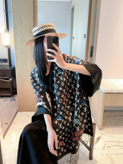 F2 Women's Winter Fashion High Quality Wool Scarf 180×60cm
